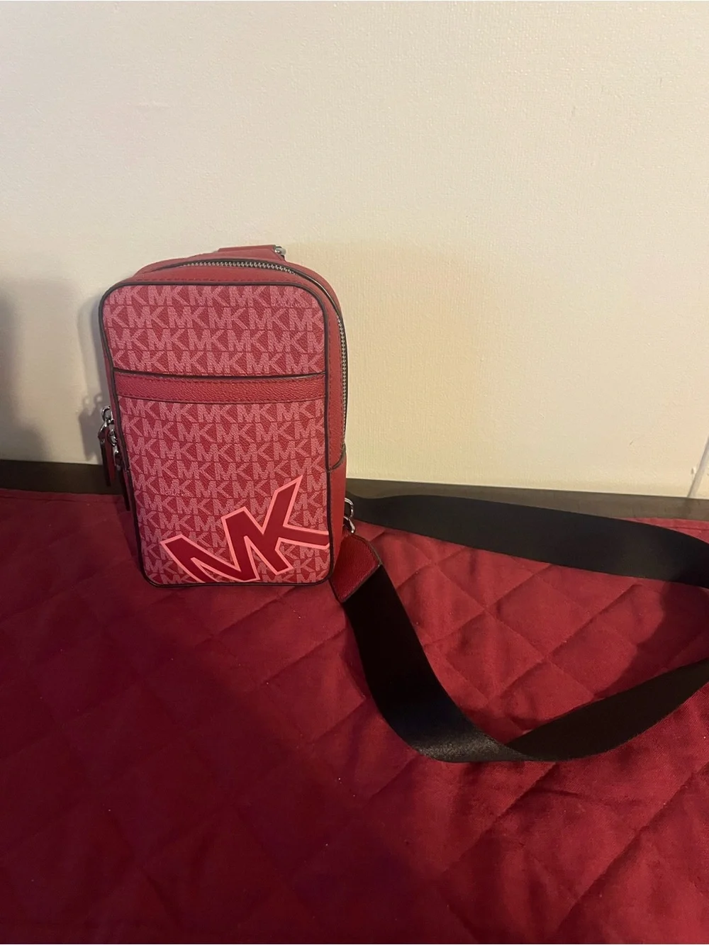 Michael Kors Pink MK Logo Belt Bag